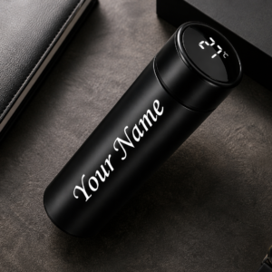 Personalized LED Temperature Water Bottle (500ml) – Custom Name Stainless Steel Flask