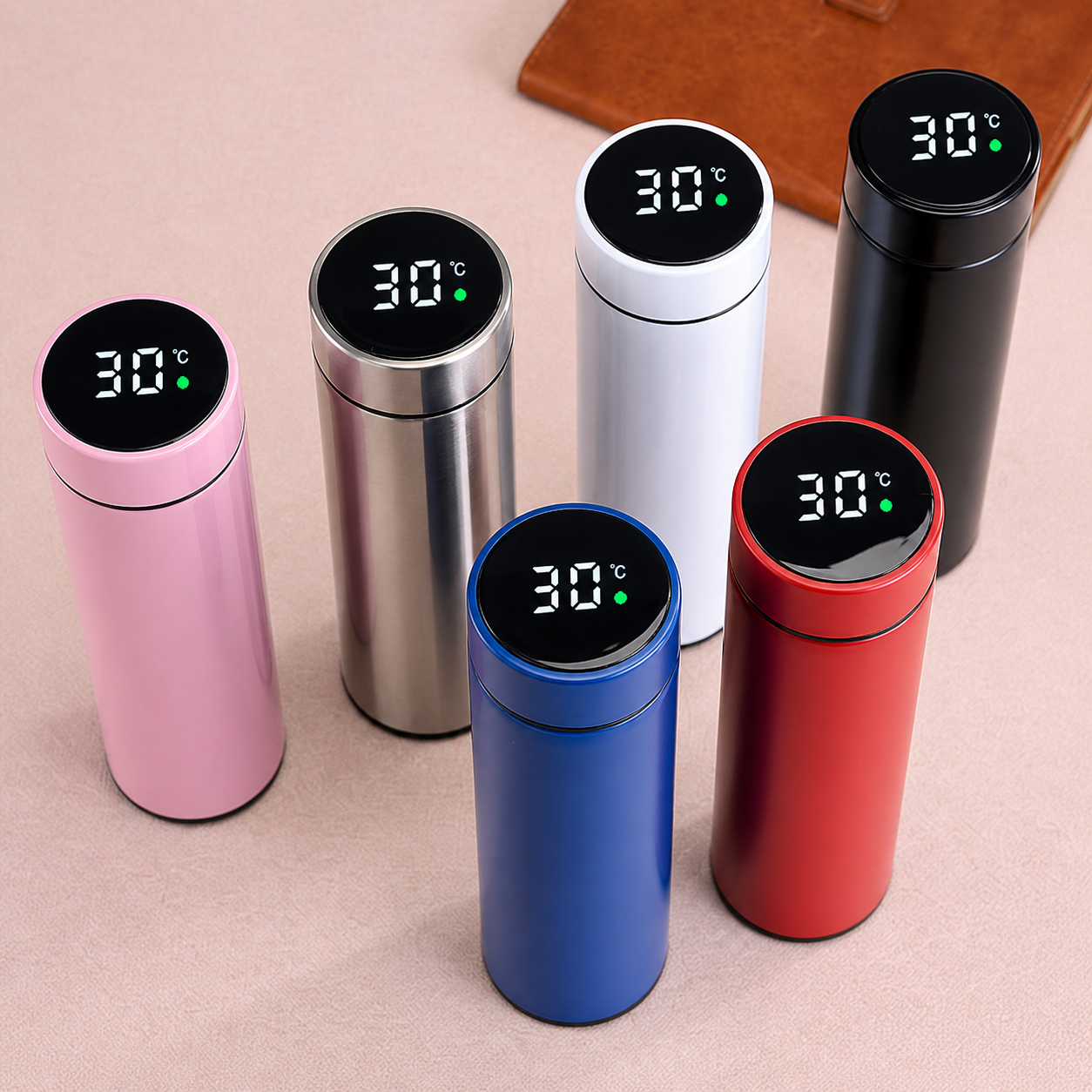 Personalized LED Temperature Water Bottle (500ml) – Custom Name Stainless Steel Flask - Image 2
